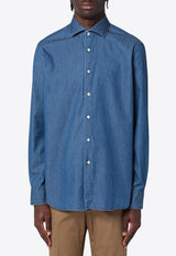 XACUS Long-Sleeved Denim Shirt Denim MOP742ML11296/Q_XACUS-002