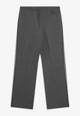 Miu Miu Straight-Leg Knitted Pants Gray MP1935OOO18FQ/R_MIU-F0308