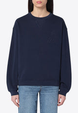 Logo-Embroidered Crewneck Sweatshirt