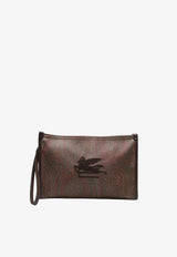 Etro Paisley Jacquard Clutch Bag Brown MP2C0001-AA086 M0019