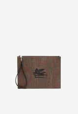 Etro Paisley Jacquard Pouch Bag Brown MP2C0006-AA086 M0019