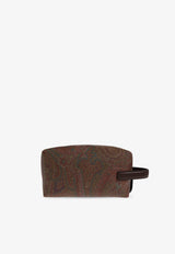 Etro Small Arnica Paisley Jacquard Clutch Bag Brown MP2C0009-AA086 M0019
