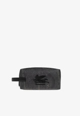 Etro Medium Arnica Paisley Jacquard Clutch Bag Black MP2C0010-AA086 N0000