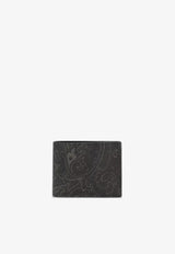 Etro Arnica Paisley Jacquard Bi-Fold Wallet Black MP2D0001-AA086 N0000