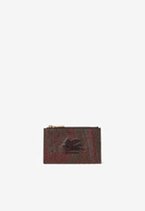 Etro Paisley Logo Cardholder MP2E0002-AA012 M0019 Brown
