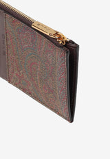 Etro Paisley Logo Cardholder MP2E0002-AA012 M0019 Brown