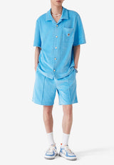 Casablanca Velvet Stripe Track Pants Light Blue MPF25JTR27401_BLUE