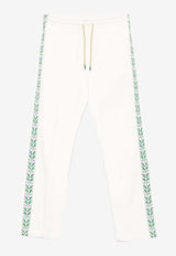 Casablanca Laurel Jacquard Tape Track Pants White MPF25JTR27801_OFF-WHITE