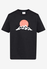 Casablanca Sunset Valley Crewneck T-shirt Black MPF25JTS00102_BLACK
