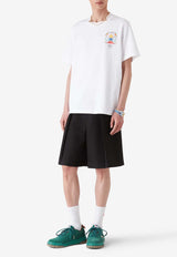 Casablanca Casa Way Mountain Printed T-shirt White MPF25JTS00108_WHITE