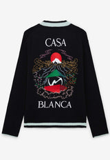 Casablanca Casa Mountain Temple Cardigan Black MPF25KW100101_BLACK
