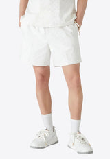 Casablanca Diamond Monogram Shorts White MPS25-TR-287-01_WHITE
