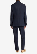 Etro Roma Linen Blazer MRCA0006-AU076 B0665 Navy
