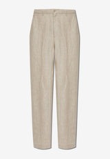 Etro Linen-Blend Chino Pants Beige MRED0018-99TUCI0 M0722