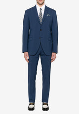 Etro Single-Breasted Tailored Suit MRGB0001-99TU2I7 B0065 Blue