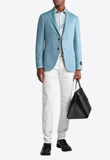 Etro Safari-Print Long-Sleeved Shirt MRIB0001-99SA5F4 X0883 Blue