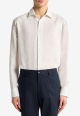 Etro Floral Jacquard Button-Up Shirt White MRIB0001-99TJEG3 W0800