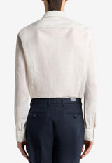 Etro Floral Jacquard Button-Up Shirt White MRIB0001-99TJEG3 W0800