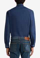 Etro Logo Long-Sleeved Shirt MRIB0002-99SA531 X0883 Blue