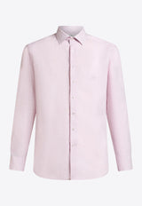 Etro Pegaso Embroidered Linen Shirt MRIB0002-99TU3D1 F2329 Pink