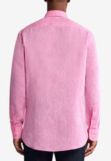 Etro Pegaso Long-Sleeved Linen Shirt Pink MRIB0002-99TU3F3 F8593