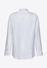 Etro Pegaso Embroidered Linen Shirt MRIB0002-99TU3F3 W0800 White