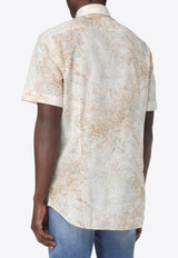 Etro Paisley Pattern Short-Sleeved Shirt MRIB0003-99SA5F5 X0820 Beige