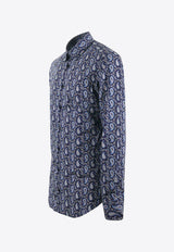 Etro Paisley Pattern Long-Sleeved Shirt MRIB0005-99SAEB9 X0883 Blue