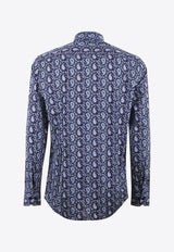 Etro Paisley Pattern Long-Sleeved Shirt MRIB0005-99SAEB9 X0883 Blue