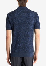 Etro Paisley Jacquard Polo T-shirt Blue MRKF0004-AQ195 S9831