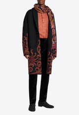 Etro Floral Jacquard Single-Breasted Coat Black MRKG0003-AQ065 S9810