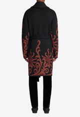 Etro Floral Jacquard Single-Breasted Coat Black MRKG0003-AQ065 S9810