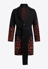 Etro Floral Jacquard Single-Breasted Coat Black MRKG0003-AQ065 S9810