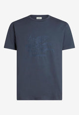 Etro Maxi Pegasus T-shirt Blue MRMA0002-AR299 N0095