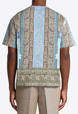 Etro Floral Print Short-Sleeved T-shirt Multicolor MRMA0004-AK600 X0880
