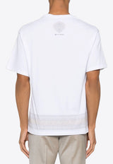 Etro Paisley Print Short Sleeved T-shirt White MRMA0004-AK700 W0800