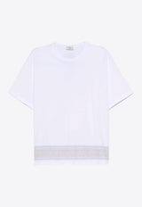 Etro Paisley Print Short Sleeved T-shirt White MRMA0004-AK700 W0800