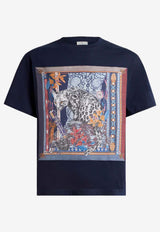 Etro Anstract Print T-shirt Navy MRMA0004-AKG46 X0883