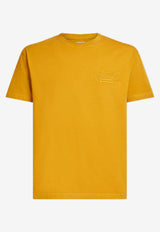 Etro Pegaso Embroidered T-shirt Yellow MRMA0007-AR233 Y9765