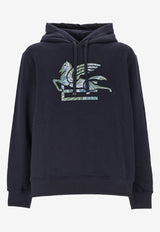 Etro Pegaso Embroidered Hooded Sweatshirt Navy MRMB0008-AR300 B3681