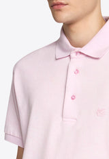 Etro Pegaso Embroidered Polo T-shirt Pink MRMD0004-AJ234 X0871