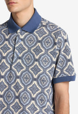 Etro Geometric Pattern Polo T-shirt Multicolor MRMD0004-AJ278 X0880