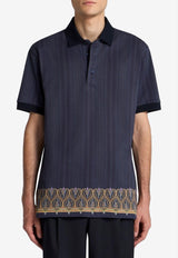 Etro Striped Polo T-shirt Navy MRMD0004-AJ279 X0883