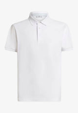 Etro Pegaso Embroidered Polo T-shirt White MRMD0005-AC274 W0800