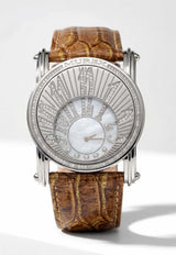 MUREX Diamond Paved Watch with Interchangeable Straps White MURDPWIS_TH