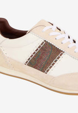 Etro Low-Top Leather Sneakers with Arnica Inserts Cream MS4C0008-AP436 W0001