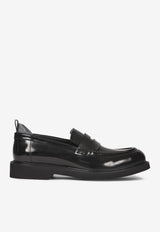 Etro Shiny Leather Penny Loafers Black MS4K0003-AP306 N0000