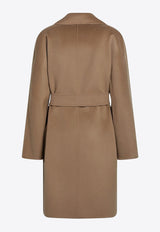 Wool-Blend Belted Coat