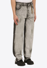DARKPARK Distressed Washed Straight-Leg Jeans MTR01DBW01W1/O_DARKP-W408