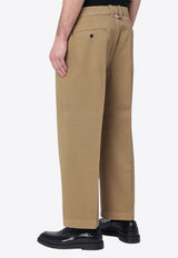 Thom Browne Straight-Leg Chino Pants Khaki MTU335WF0576/Q_THOMB-275